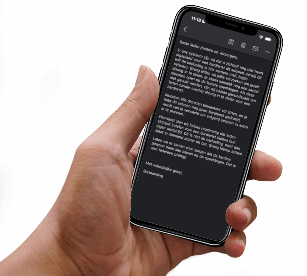 Opvolgen met whatsapp berichten